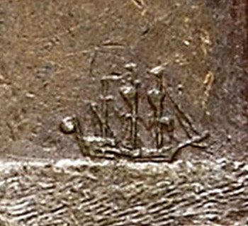 Half Penny 1799 - Raised line on hull - British coins - England and United Kingdom