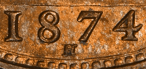 Half penny 1874 - H - Great Britain coins - United Kingdom