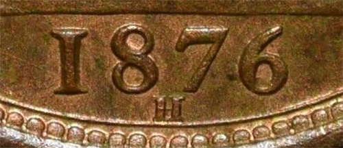 Half penny 1876 - H - Great Britain coins - United Kingdom