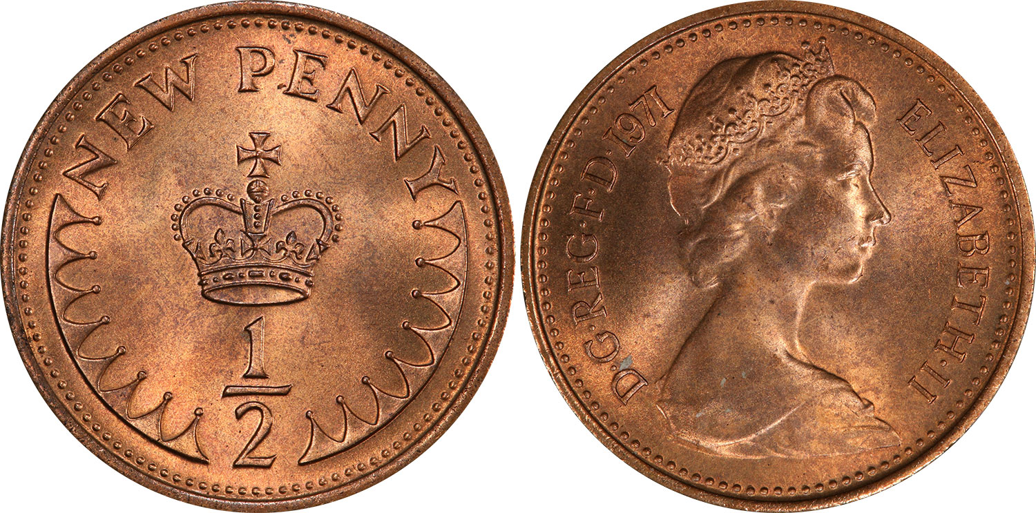 Half Penny 1975 British Coins Price Guide And Values Coins And 