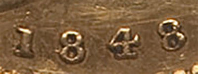 Half Sovereign 1848 - Wide Date - British Coins