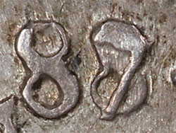 British Penny 1687 - 7 over 8