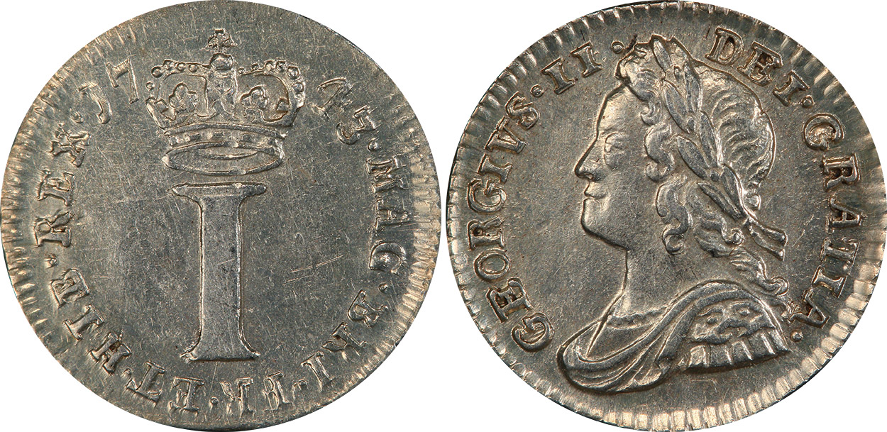 Penny 1755 - United Kingdom coin