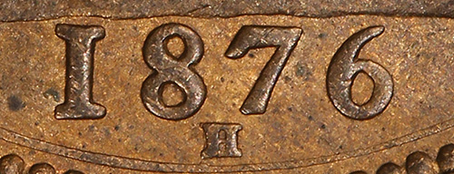 Penny 1876 - H - Small date - Great Britain coins - United Kingdom