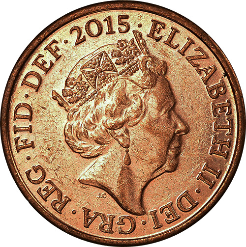 Penny 2015 - 5th Head - British Coins