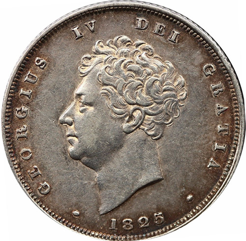 1825 Shilling - Bare Head - British Coins - United Kingdom