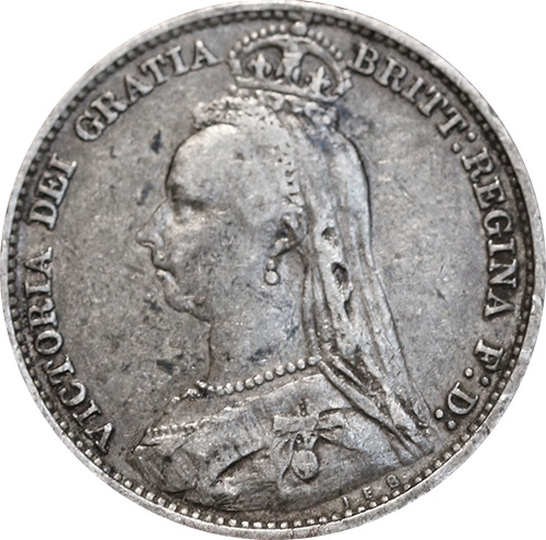 Sixpence 1887 - Jubilee Head - British Coins - United Kingdom and Great Britain