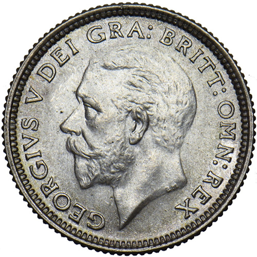 Sixpence 1926 - Modified Bust - British Coins - United Kingdom and Great Britain