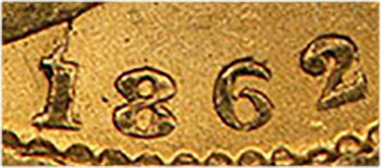 Sovereign 1862 - Wide Date - British Gold Coins
