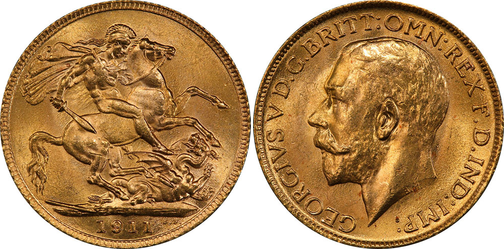 Sovereign 1911 - United Kingdom coin