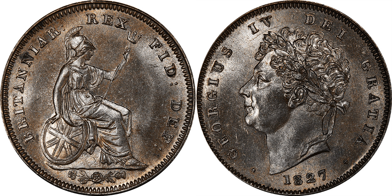 Third Farthing 1827 - United Kingdom coin