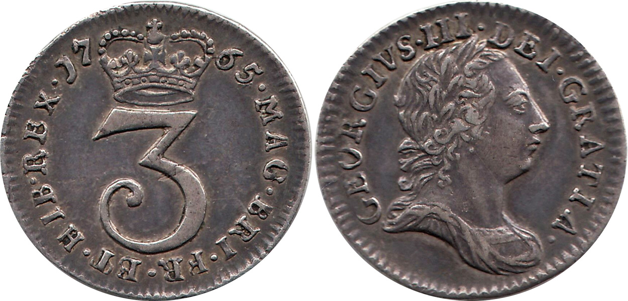 Threepence 1770 - United Kingdom coin