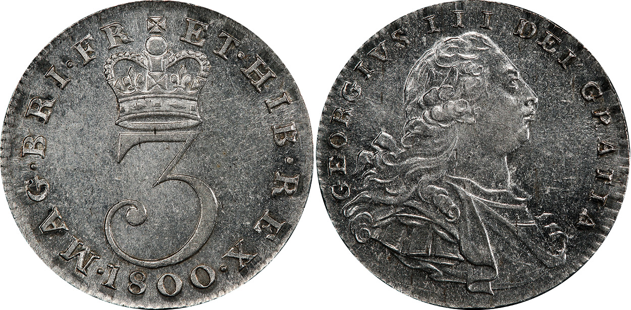 Threepence 1800 - United Kingdom coin