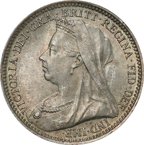 Threepence 1893 - Veiled head - Great Britain coins - United Kingdom
