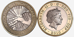 2 Pounds 2010 Florence Nightingale Coin