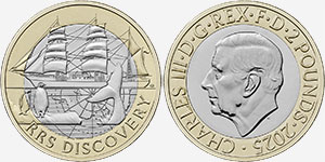 2 Pounds 2025 RSS Discovery British Coin UK