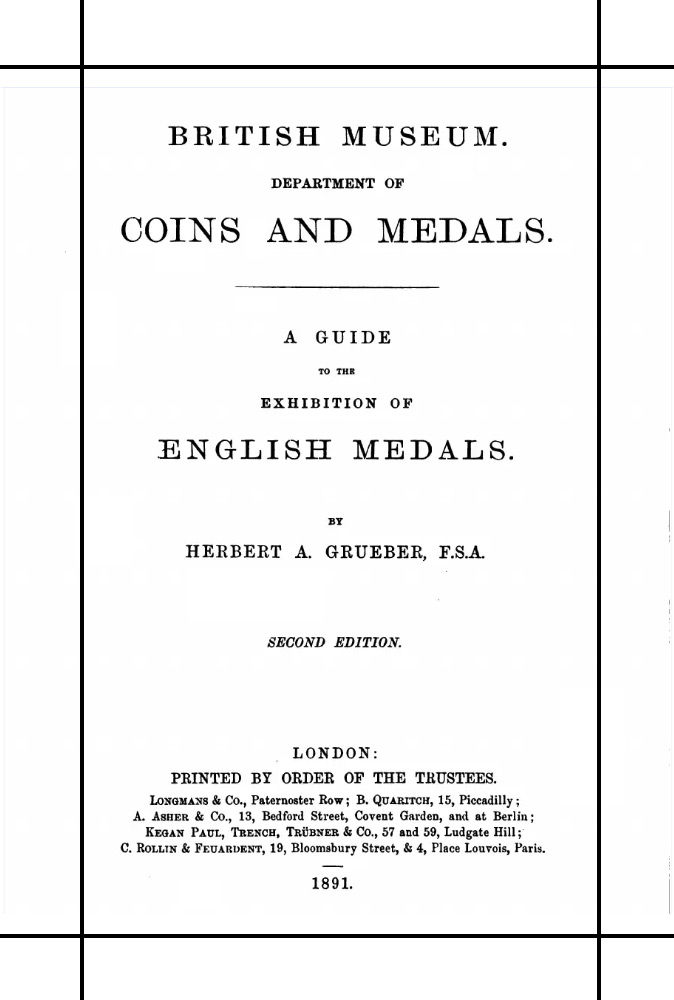 Guide to the Exhibition of English Medals